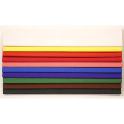 Paquet de 10 feuilles Crépon 30g,crêpé à 40%, 2x0.5m assorties - CLAIREFONTAINE