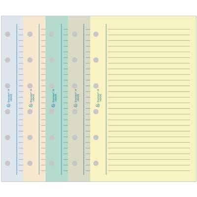 Recharge accessoire Exatime 17 étroit travers couleurs es 44 feuillets 170x98 mm