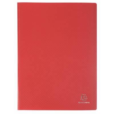 Protège-documents A4 Polypro 80 pochettes 160 vues Rouge - EXACOMPTA