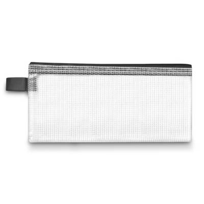 Pochette zippée en PVC renforcé Semi Transparente 13 x 17 cm