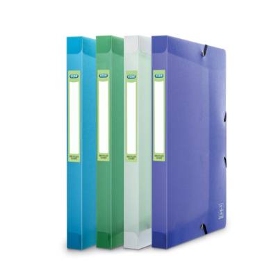 Boîte Classement 2nd Life 24x32cm PP 7/10e Dos de 2,5 cm Coloris Aléatoire Translucide