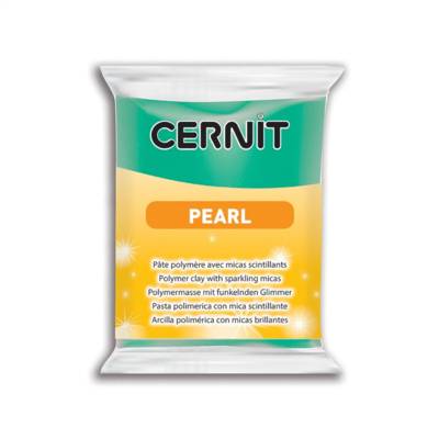 Pâte à modeler polymère PEARL 56 g Vert - CERNIT