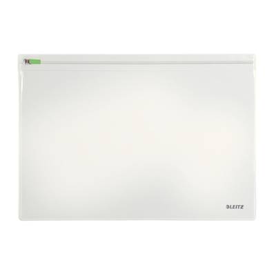 Sachet de 2 pochettes enveloppe à zip Traveller PVC 2/10e, format L Transparent