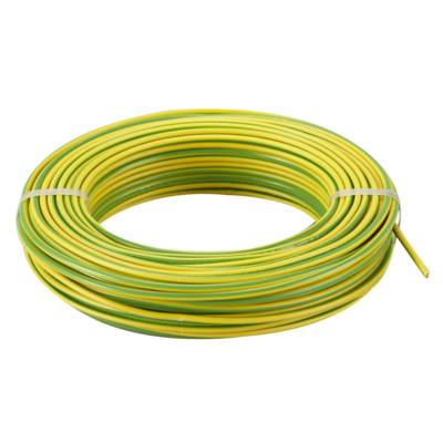 Câble d'installation H07V-R 1X10 100 m - 1/2 touret vert / jaune - Gedimat - ELECTRALINE