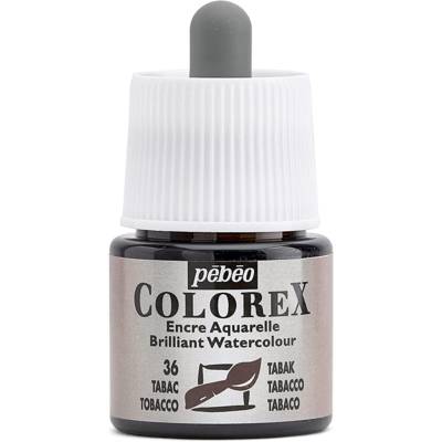 Flacon 45ml Encre COLOREX Aquarelle TABAC