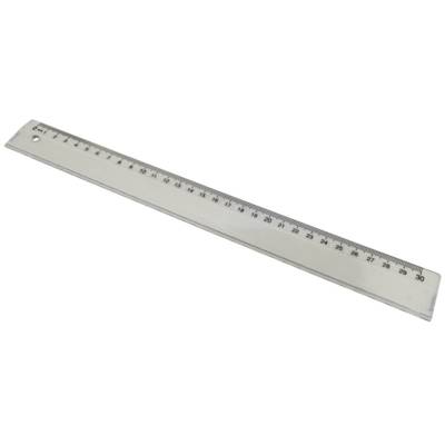 Règle 30cm simple marquage transparente