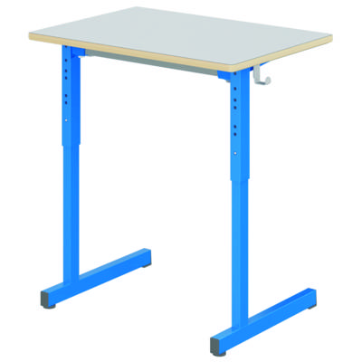 Table GANGE HR plateau ép.21 mm stratifié chant bois piètement époxy