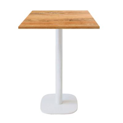 Mange-debout pied blanc 60x60cm chene slovene - intérieur - RestooTab