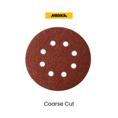 Disque abrasif Coarse Cut ø125mm 8 trous Gr40 - MIRKA - Bte 50 - 4061605040 - Maxoutil