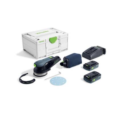 Ponceuse excentrique sans fil ETSC 2 125 4,0 I-Plus - FESTOOL -avec 2 batteries 18V 4.0 Ah - chargeur - Systainer - 577736
