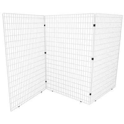 Grilles auto-porteuses blanches planes 172 x 122 cm ( lot de 3 )