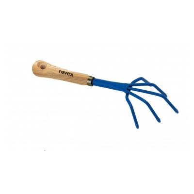 Griffe à fleurs 5 dents acier forgé manche bois frêne verni 12,7cm - Gedimat - REVEX