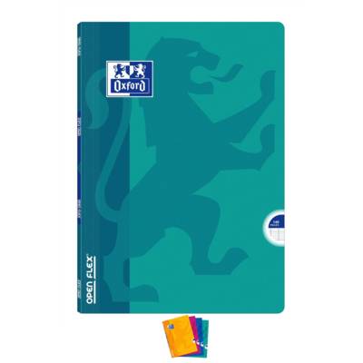 Cahier OPENFLEX agrafé A4 140 pages grands carreaux 90g coloris aléatoire