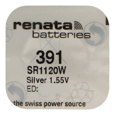 Pile bouton Silver Oxyde 391  / SR1120W  0% mercure