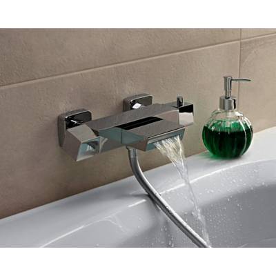 Mitigeur thermostatique bain douche KAREN chromé - Gedimat - ROUSSEAU