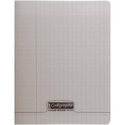 Cahier piqué POLYPRO 17x22 cm 48 p séyès 90g Gris - CLAIREFONTAINE