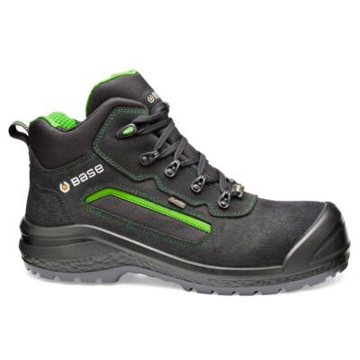 Chaussure haute BE-POWERFUL TOP S3 noir/vert - Gedimat - BASE PROTECTION
