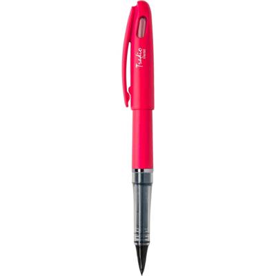 Feutre plume Tradio, corps fluo Rose, encre Noire