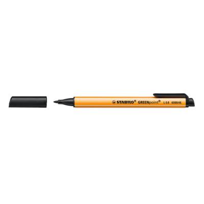 Bl 1 Stylo Feutre GREENpoint Pte large 0,8 mm Noir