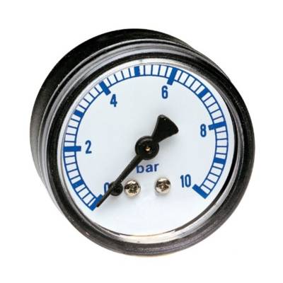 Manomètre pour réducteur de pression 0-10 bars raccord radial M8/13 - Gedimat