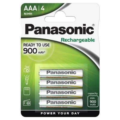 Pack 4 Piles Rechargeable Evolta NiMH AAA (Micro)/HR03 - 900 mAh