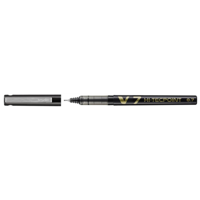 Stylo roller Hi-Tecpoint V7 Encre liquide Pte moyenne Noir - Pilot