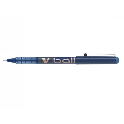 Stylo Roller Encre Liquide V-BALL 10 Pte Large Bleu