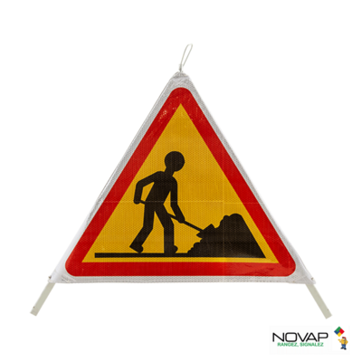Tripode de signalisation de travaux + housse de transport - NOVAP - 3342000 - Maxoutil