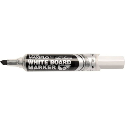 Marqueur tableaux blancs MAXIFLO, Pointe biseautée large, Noir - Pentel