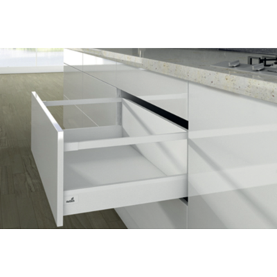 Casserolier Arcitech HETTICH - P.500 H.250/94mm - blanc sans coulisse avec tringle - 9149394 - HETTICH FRANCE