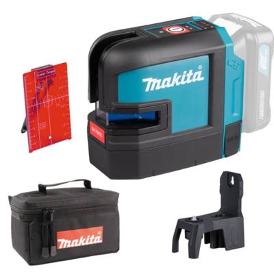 Laser lignes et 4 points croix 25 m 12 V CXT - MAKITA - sans batterie, ni chargeur en sacoche - SK106DZ