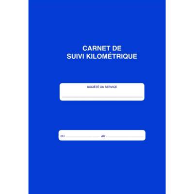 Carnet de Suivi kilométrique Spiralé 50 Dupli 29,7 x 21 cm A4 950 trajets