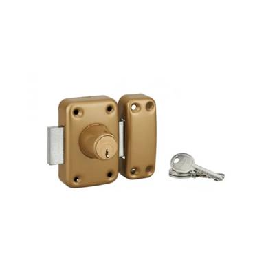 Verrou apache double cylindre 40 3 clés or - Gedimat - THIRARD