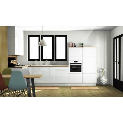 Joue d'habillage de cuisine ARTIKA laqué blanc brillant - Gedimat - BCD