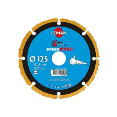 SPEEDWOOD125 Disque au carbure - Diamètre : 125 mm - LEMAN S.A