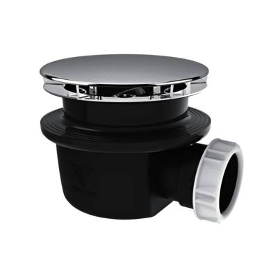 Bonde de receveur de douche extra-plate avec capot ABS chromé - Gedimat - VALENTIN