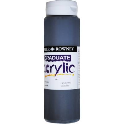Flacon 500ml Peinture Graduate Acrylic Gris neutre - DALER ROWNEY