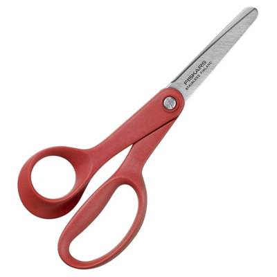 Ciseau classic Enfant 13cm pour GAUCHER bout rond Rouge