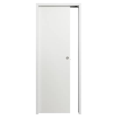 Porte coulissante pleine BERING décor blanc - 204 x 73 cm - tire - Gedimat - SOGAL
