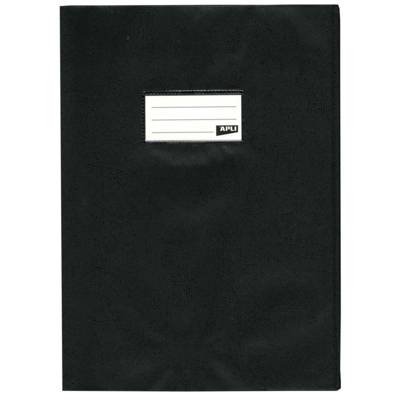 Protège-cahier PVC 19/100ème 24 x 32 cm Opaque Noir - APLI-AGIPA