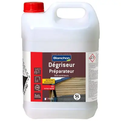 Dégriseur Préparateur pour boiserie extérieure 5 L - BLANCHON - 06102219