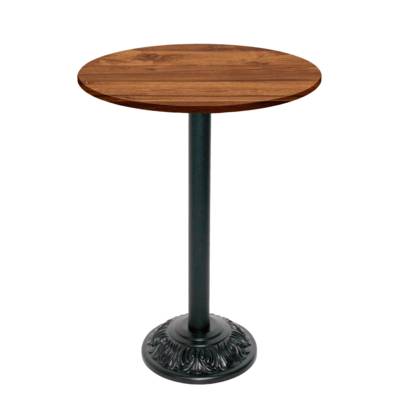 Mange-debout pied noir Ø70cm chene hunton - intérieur - RestooTab