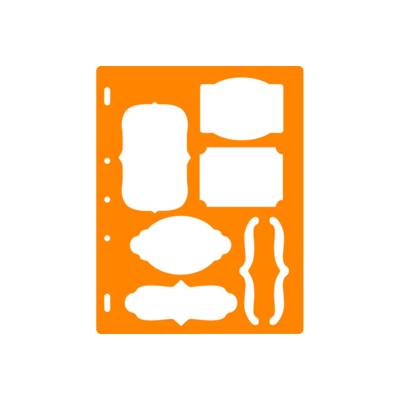 Gabarit de découpe Etiquettes & Accolades