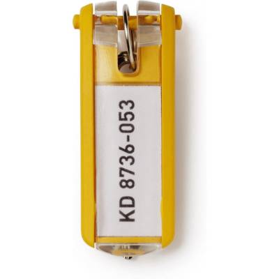 Porte-clés KEY CLIP Jaune en Lot de 6