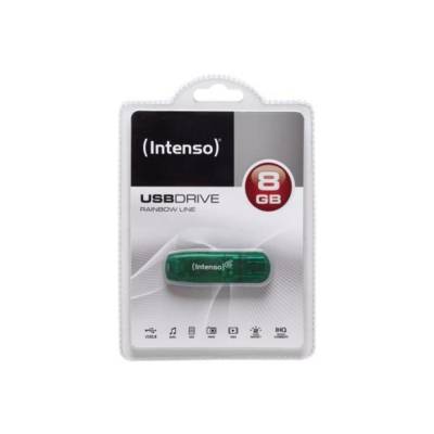 Clé USB 2.0 Intenso  Rainbow Line 8 Go Vert