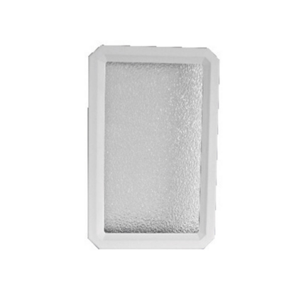 Hublot YDUR en PVC pour porte de garage coulissante blanc - 340x210mm - Gedimat - SOTHOFERM
