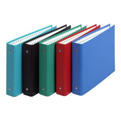 Classeur 2 anneaux 24x16cm pour fiches bristol A5 couleur aléatoire - EXACOMPTA
