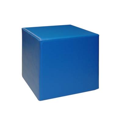POUF CUBIQUE ENFANT 30x30 cm MOUSSE ET PVC