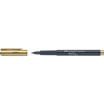 Marqueur Metallics pointe ogive 1,5 mm or - Faber-Castell