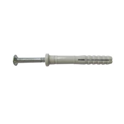 Cheville Tap-Vis tête plate à frapper à collerette plate - 6x40 Bte 100 - ING FIXATIONS - A270080